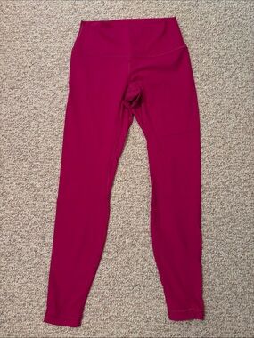 Lululemon High Rise Pant 28” Magenta Active Leggings